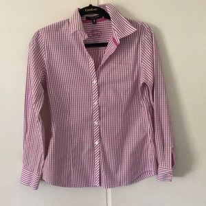 Pink squared button up shirt